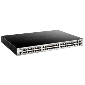 D-Link DGS-1510-52XMP 52-Port Gigabit L2/3 Managed PoE+ Switch, 4 10GbE SFP+ slots, supports stacking